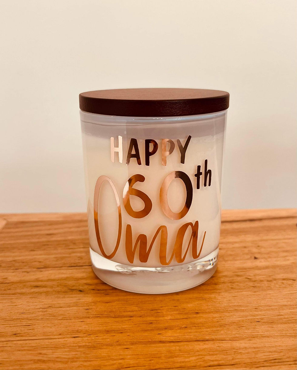 Personalised Large Candle