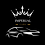 “Logotipo da Mecânica Imperial Cars com coroa branca no topo e silhueta estilizada de um carro esportivo em branco sobre fund