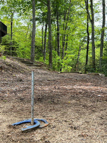 Horseshoe pit at Hinterlander