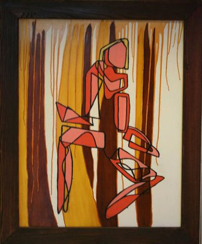 Dylan Rapillard first art show cntral bank bahamas surrealism figurative distortion anamor
