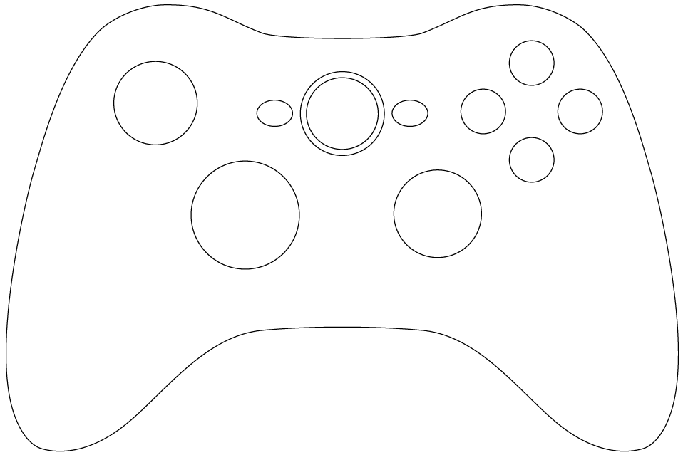 I used a simple xbox controller outline