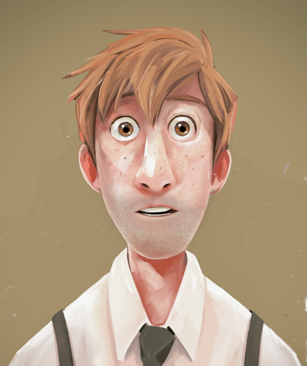 Visual development art from Mr. Sandman