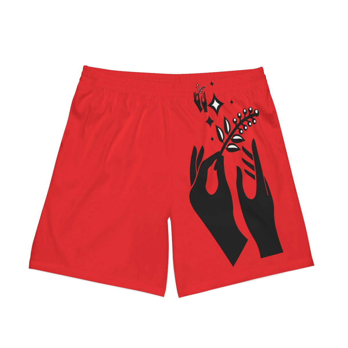 Men's Elastic Beach Shorts (AOP)