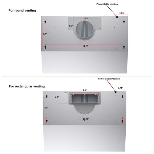 860 CFM ULTRA SLIM Under Cabinet Range Hood RXN-U14BSB-30 | ROXON Inc.