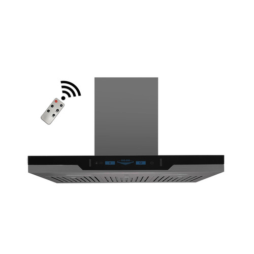 900 CFM BLACK Stainless Steel Wall Mounted Range Hood Model RXN