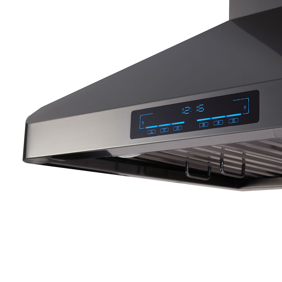 Thumbnail: 900 CFM BLACK Stainless Steel Wall Mounted Chimney Model# RXN-W22BK-30