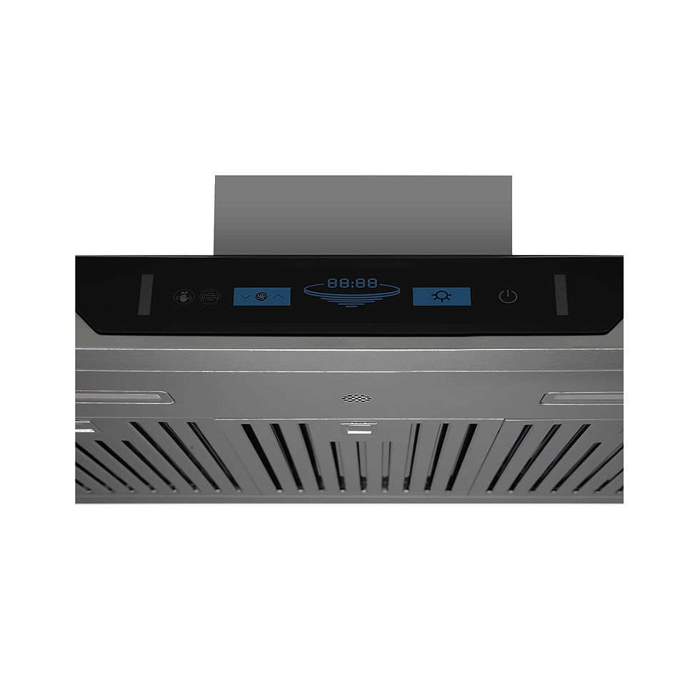Thumbnail: 900 CFM BLACK Stainless Steel Wall Mounted Range Hood Model# RXN-W44AHBK-30