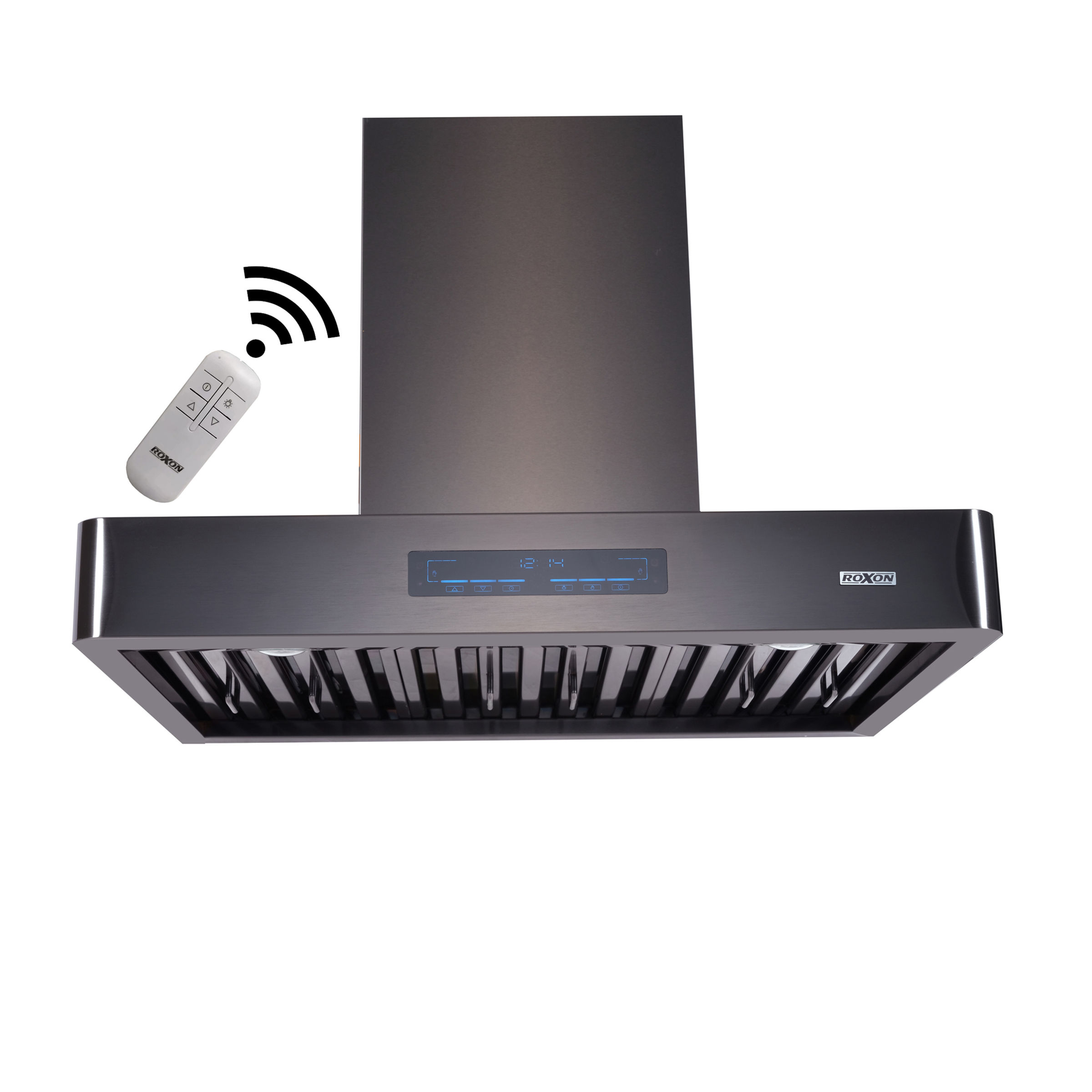 900 CFM BLACK Stainless Steel Wall Mounted Chimney Model# RXN-W24BK-30