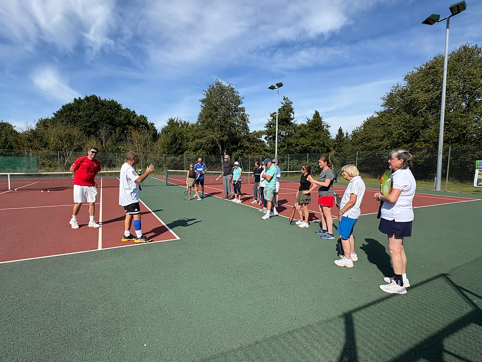 Danny and James talking through some top tips on volleys
