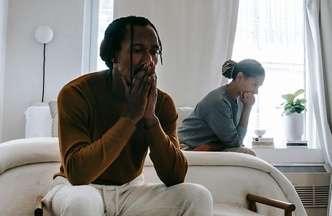 worried male partner