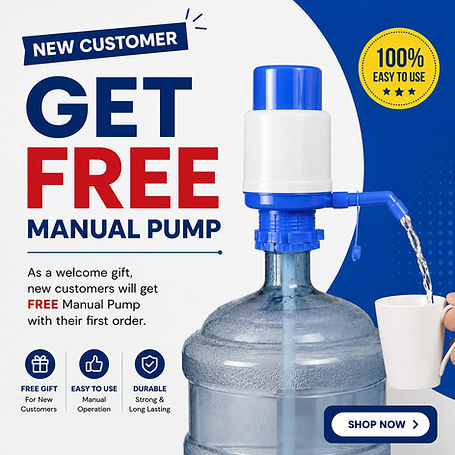manual pump for water bottle