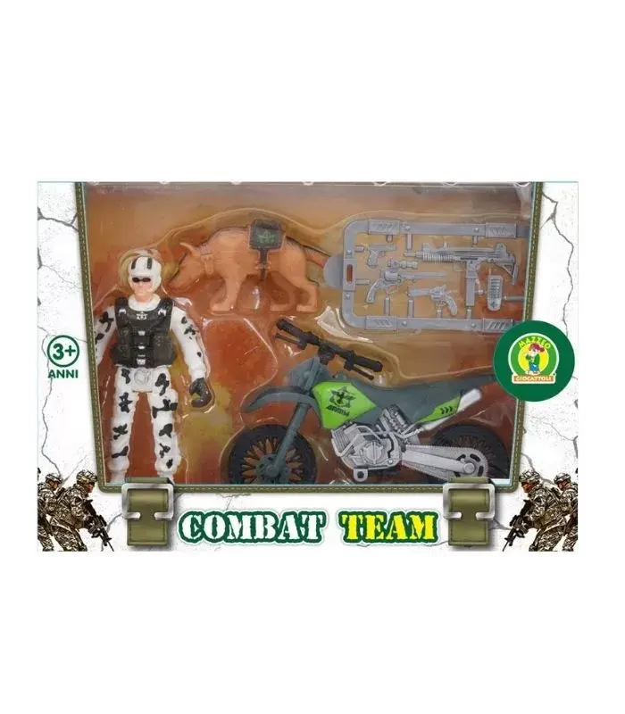 SET SOLDATO CON MOTO