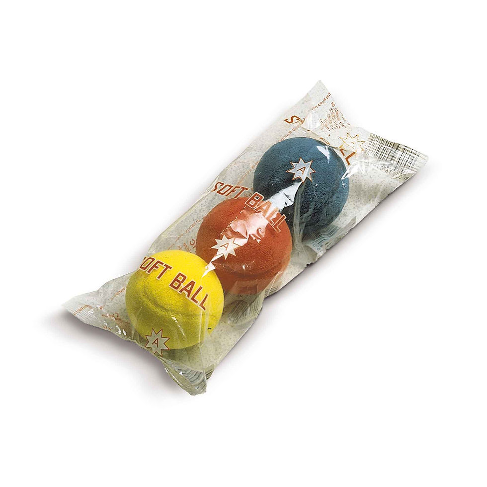 TRIS PALLE DI SPUGNA Ø70mm