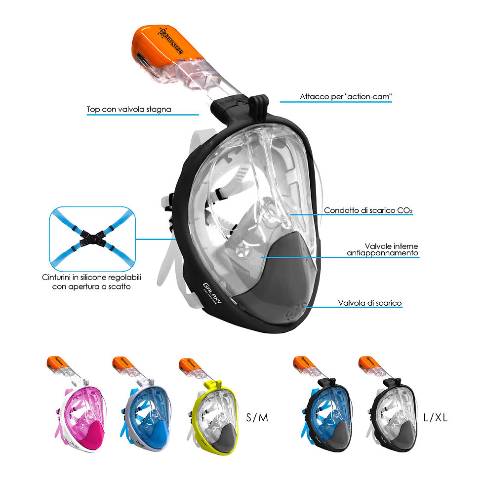 MASCHERA IN SILICONE GALAXY FULL FACE MASK