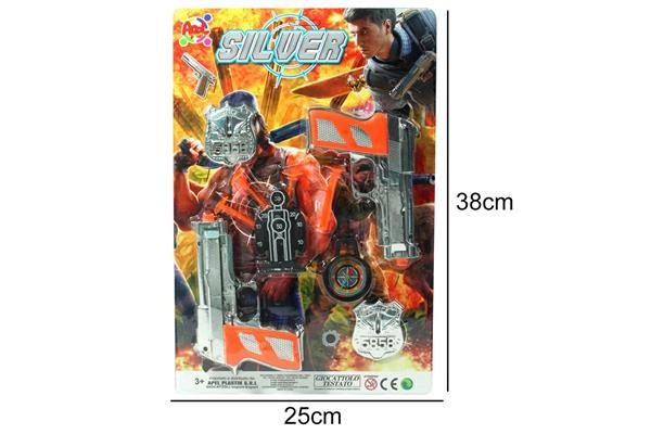 BLISTER 2 PISTOLE SILVER