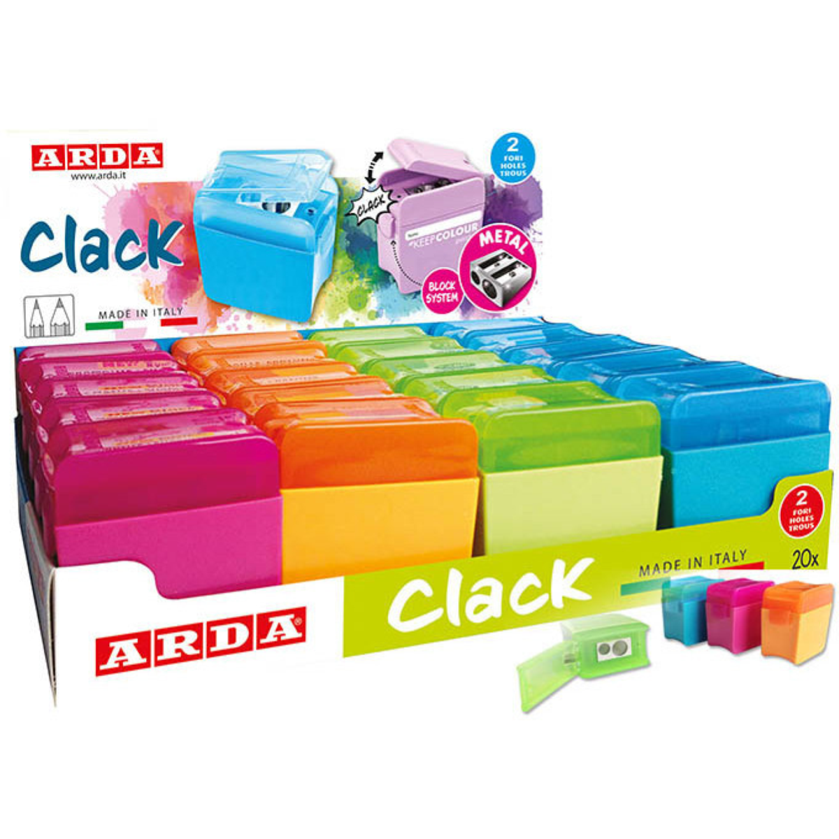 TEMPERAMATITE 2 FORI METALLO CLACK ARDA