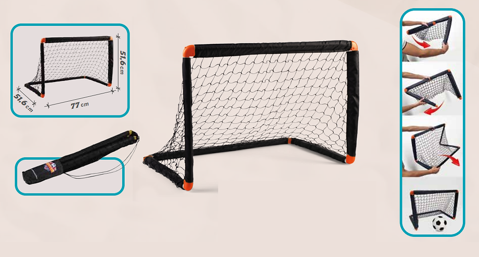 PORTA CALCIO PIEGHEVOLE ANDRONI CON SACCA