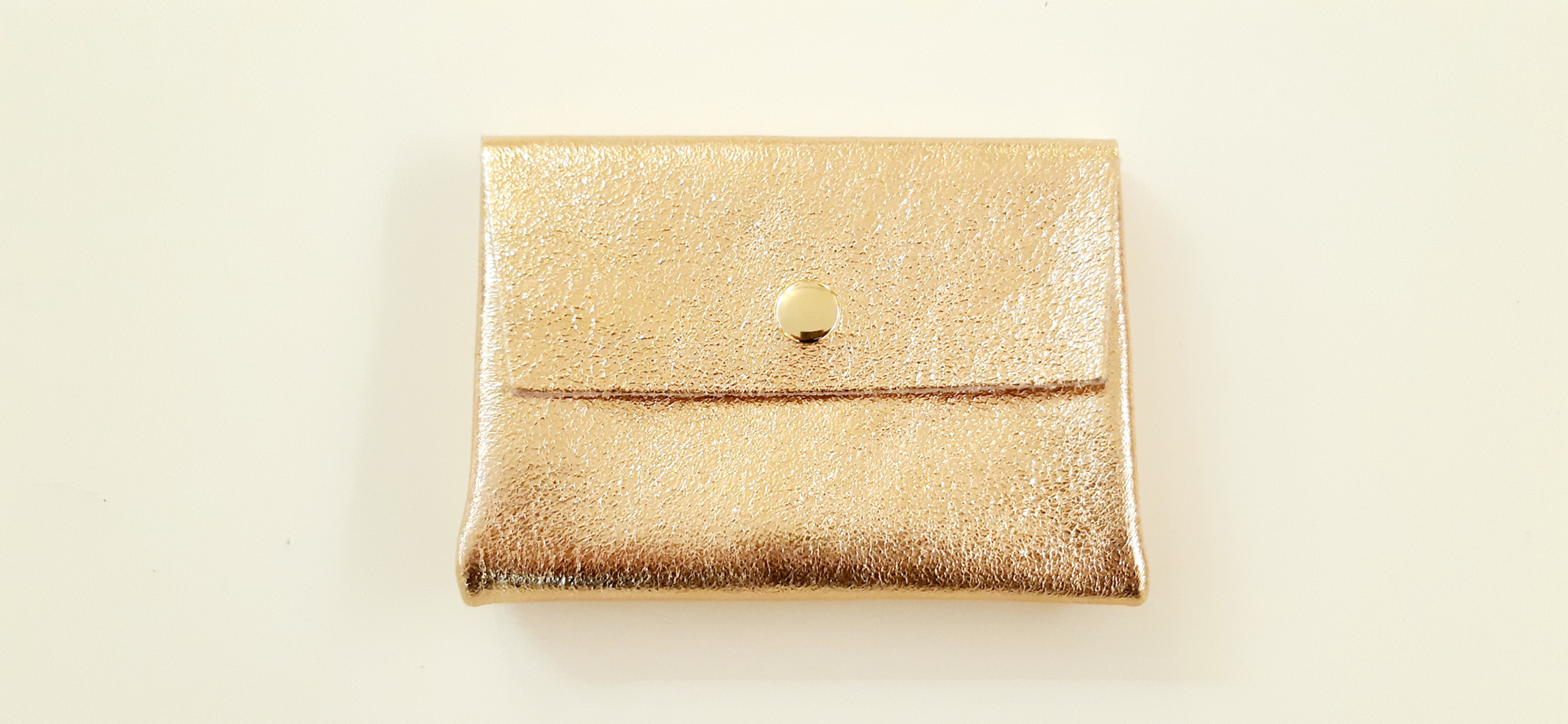 Porte monnaie cuir Les Cléias