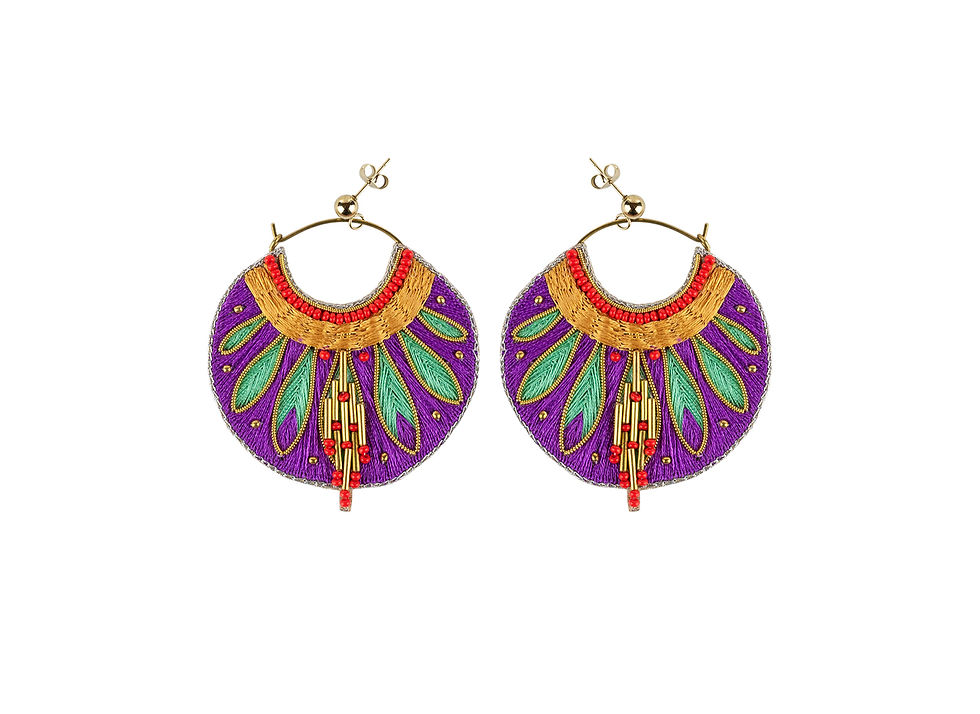 Miniature : Boucles d'oreilles NAHUA Api