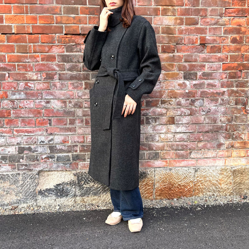 Thumbnail: charcoal grey long coat