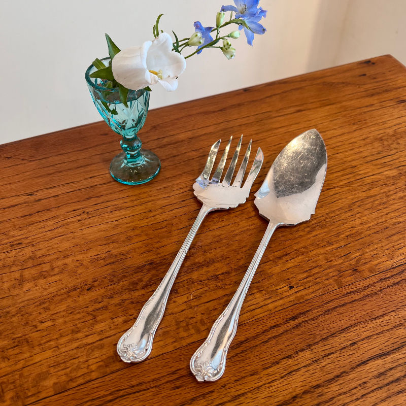 サムネイル： 1950's B&H company silver server set