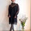 サムネイル： parisienne black flower lace dress