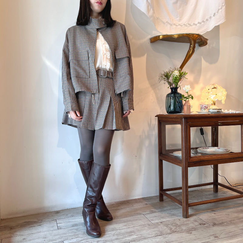 サムネイル： london girl check short pants