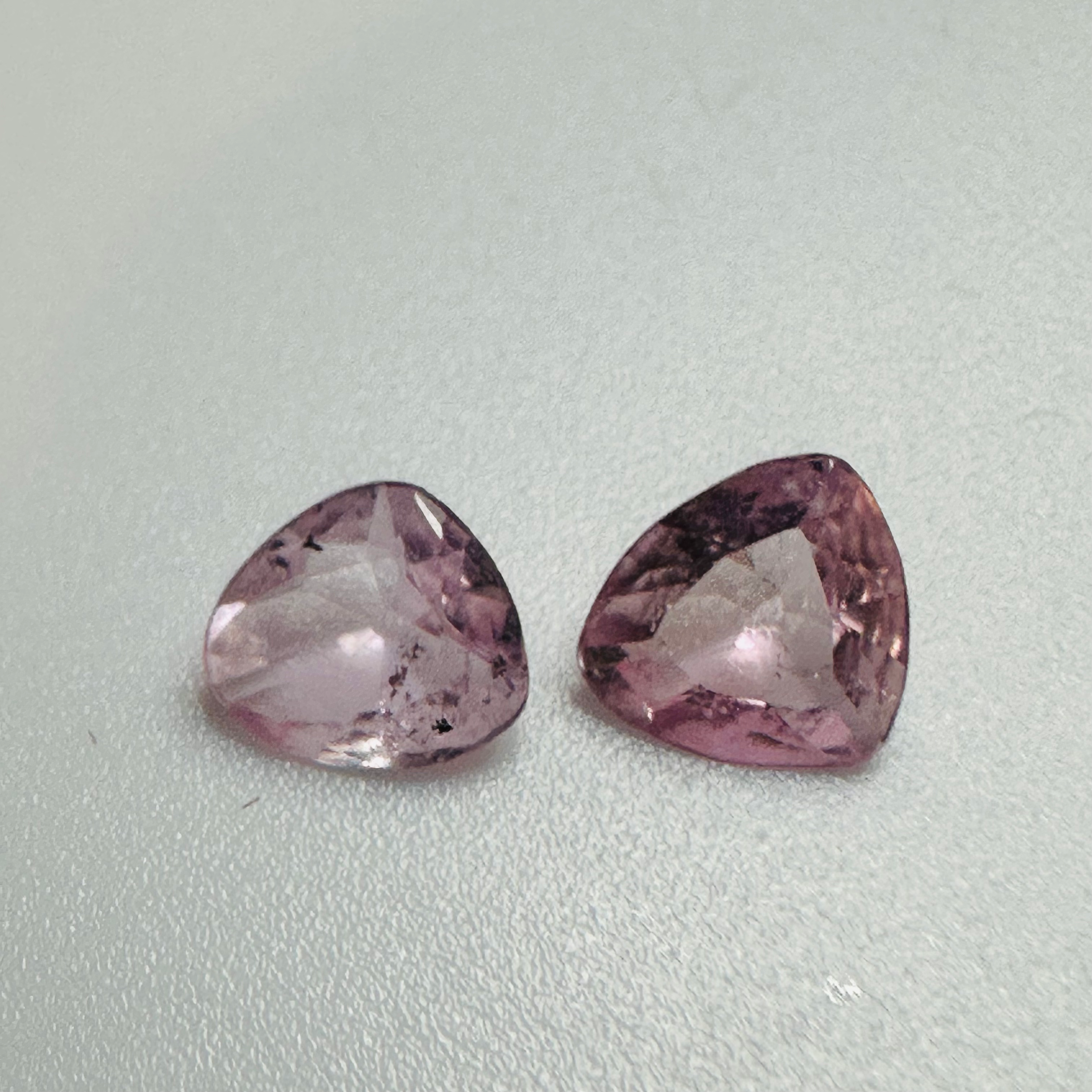 TOURMALINE PINK TRI PAIR 6MM.X 6.5MM  1.19CTS