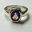 Thumbnail: Sterling silver Amethyst ring size O1/2