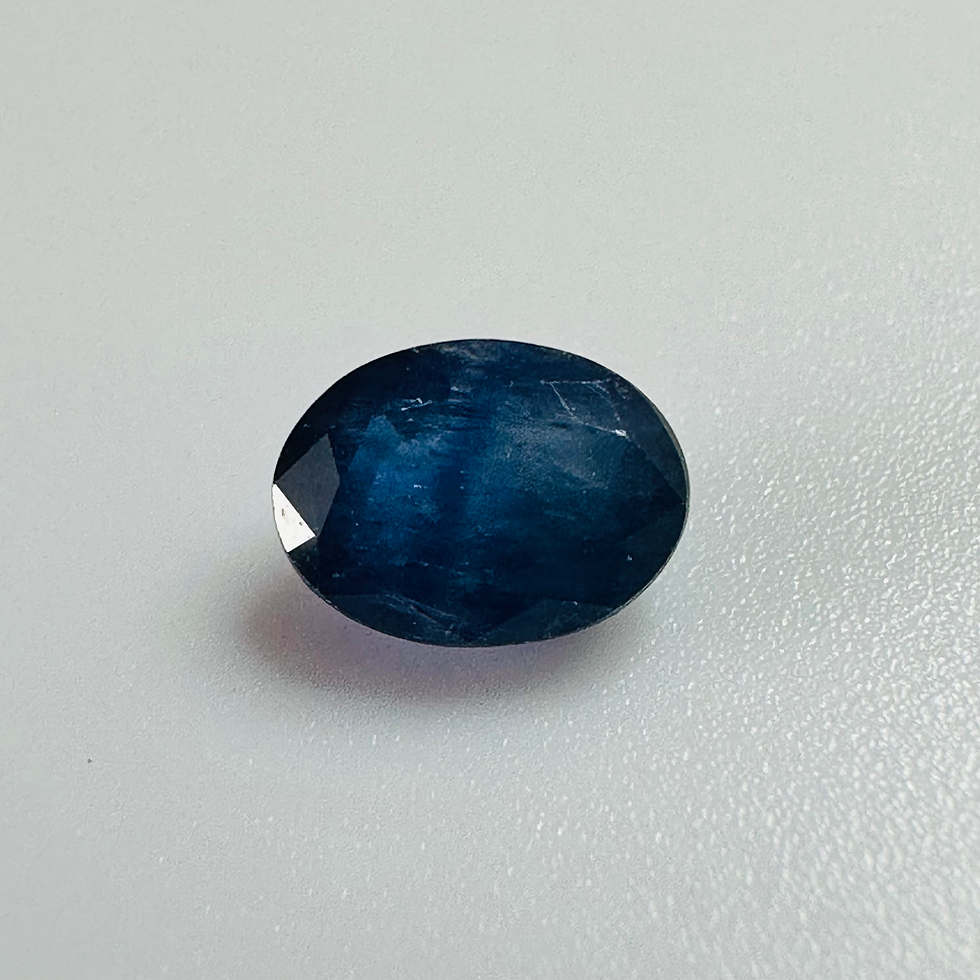 Thumbnail: BURMA BLUE SAPPHIRE OVAL 6.8MMX5MM 1.04CTS