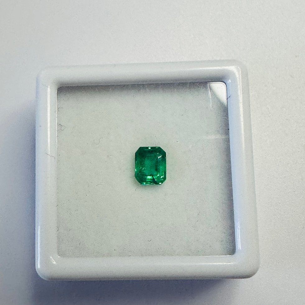 Thumbnail: EMERALD OCTAGON 5.1MM X  4.2MM  0.44CTS