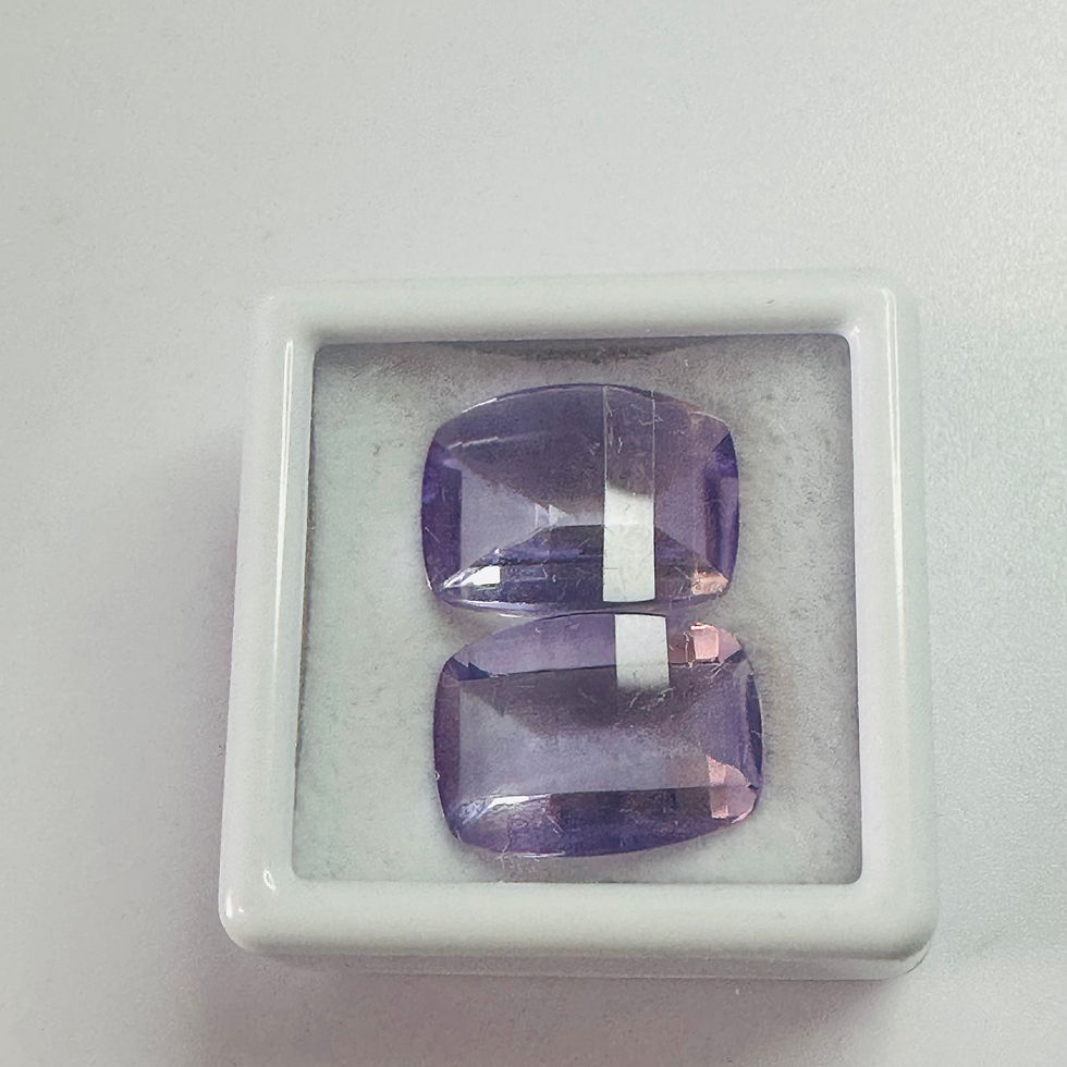 Thumbnail: AMETHYST PAIR SPECIAL CUT 13MMX10MM  11.79CTSAM