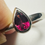 Thumbnail: Sterling silver purple garnet ring size L1/2