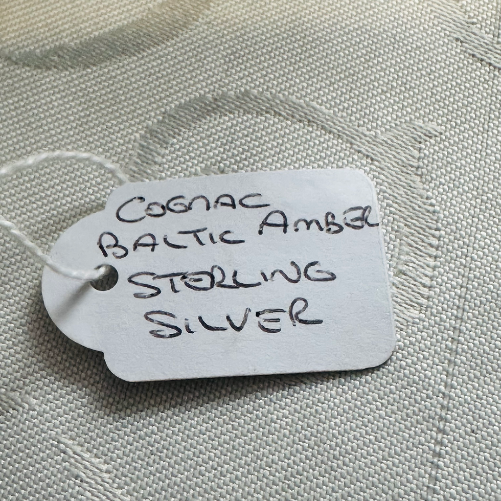Thumbnail: Cognac Balic Amber with sterling silver