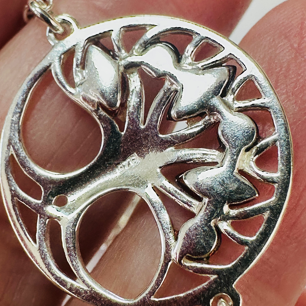 Thumbnail: New Sterling silver and Amber tree of life Bracelet