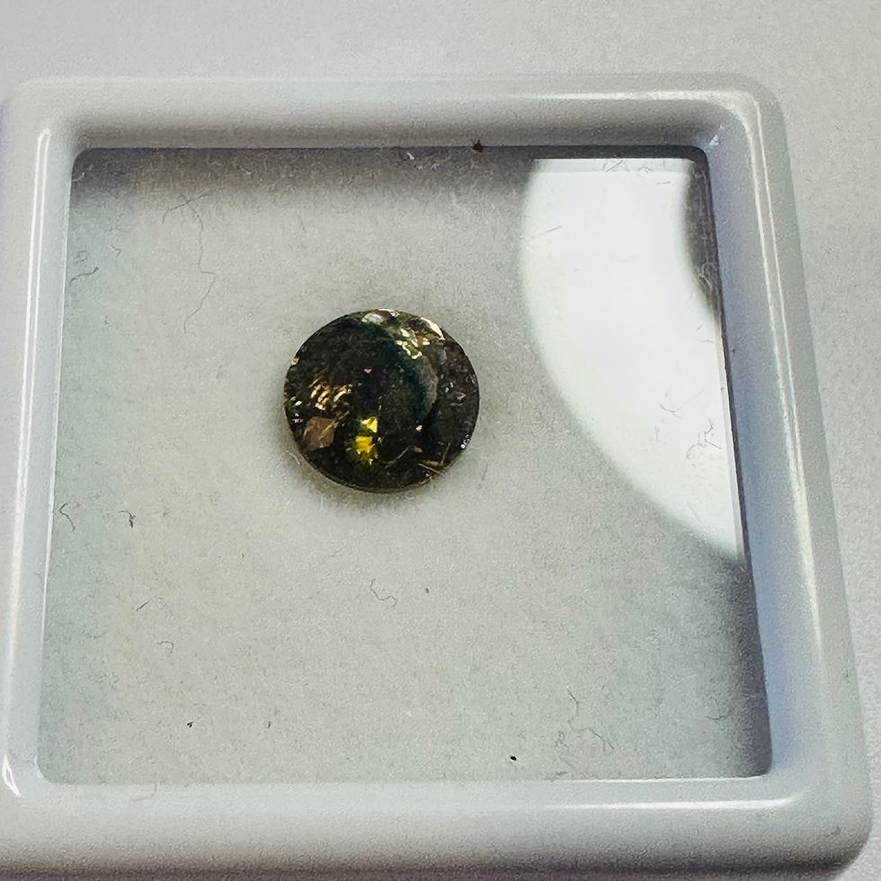 Thumbnail: TOURMALINE BI COLOUR ROUND  6.9MM   1.24CTS