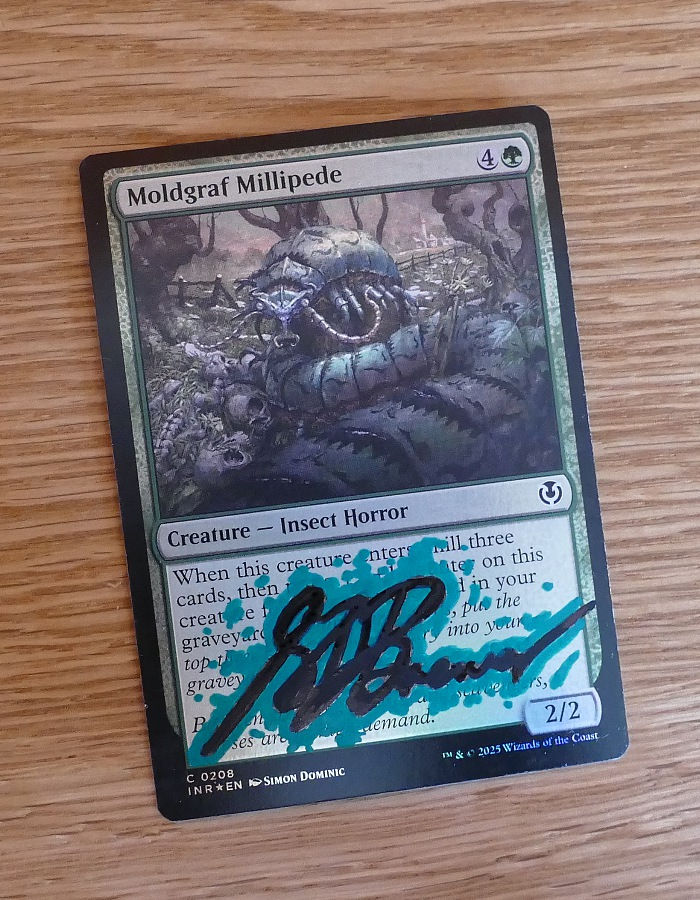 Thumbnail: Moldgraf Millipede with ink & pencil sketch on reverse