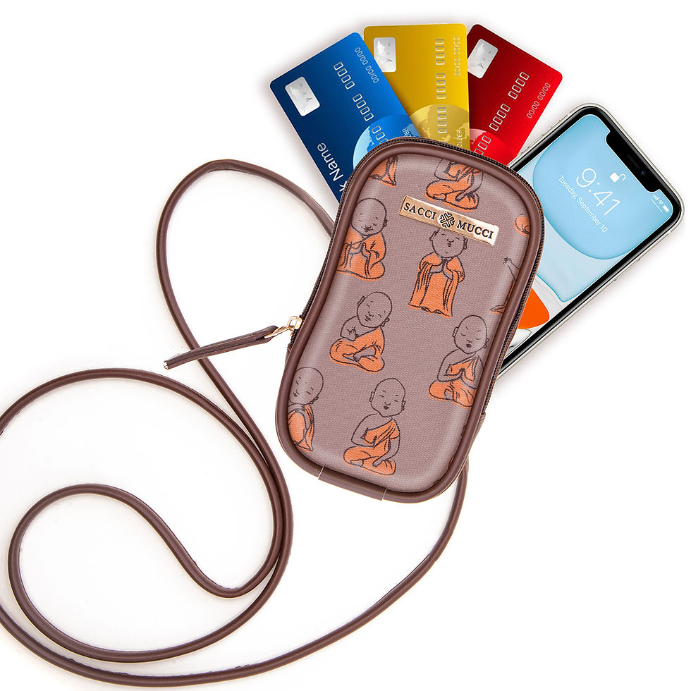 Miniature : Phone Holder Pocket Wallet Hand Purse Clutch Crossbody Sling Bag