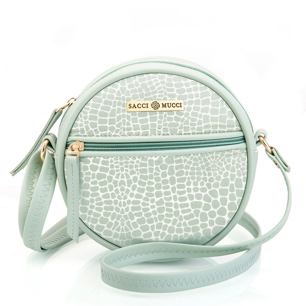 Women's Full Moon Round Sling Bag/Cross-body Bags-Alligator Print