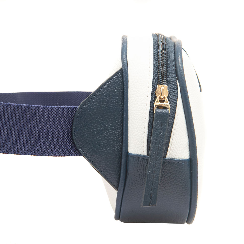 थंबनेल: Metromucci Faux Leather Belt Bag, Adjustable Strap, Fashion Waist Pack