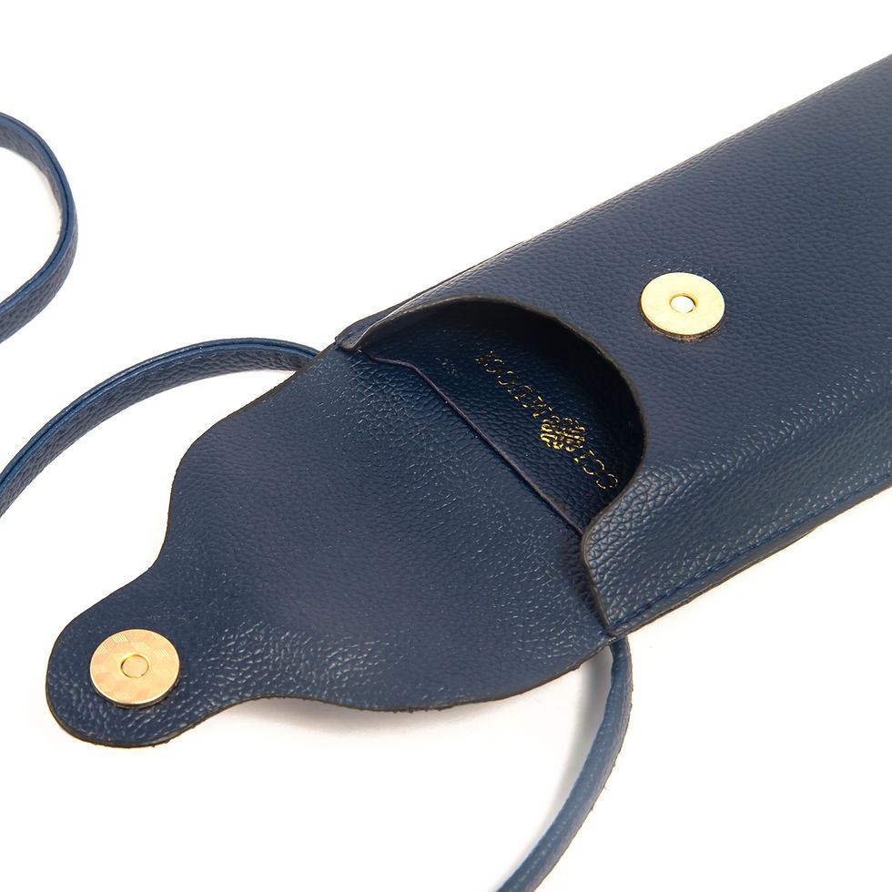 الصورة المصغرة: SACCI MUCCI Cellosucci Mobile Sling Pouch, Compact Premium Design- Navy