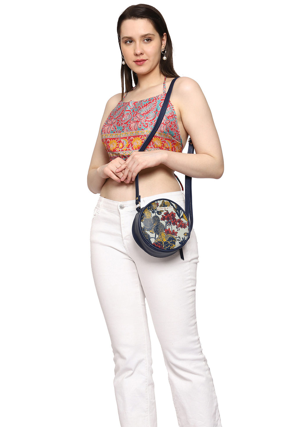 Миниатюра: Sacci Mucci Women's Round Sling Bag