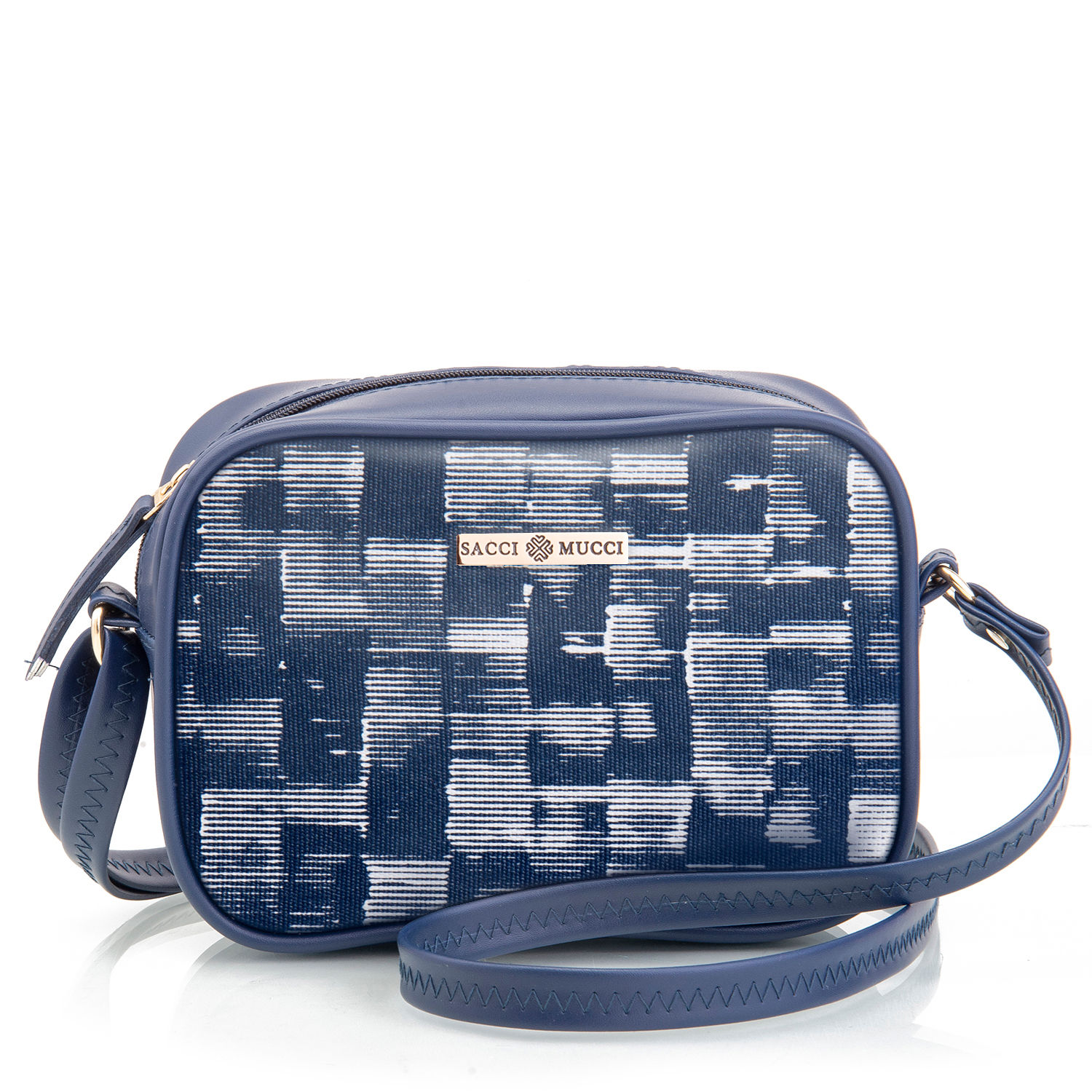 Women's Classic Boxy Sling Bag/Cross-body Bag-Irregular Stripes Tie Dye