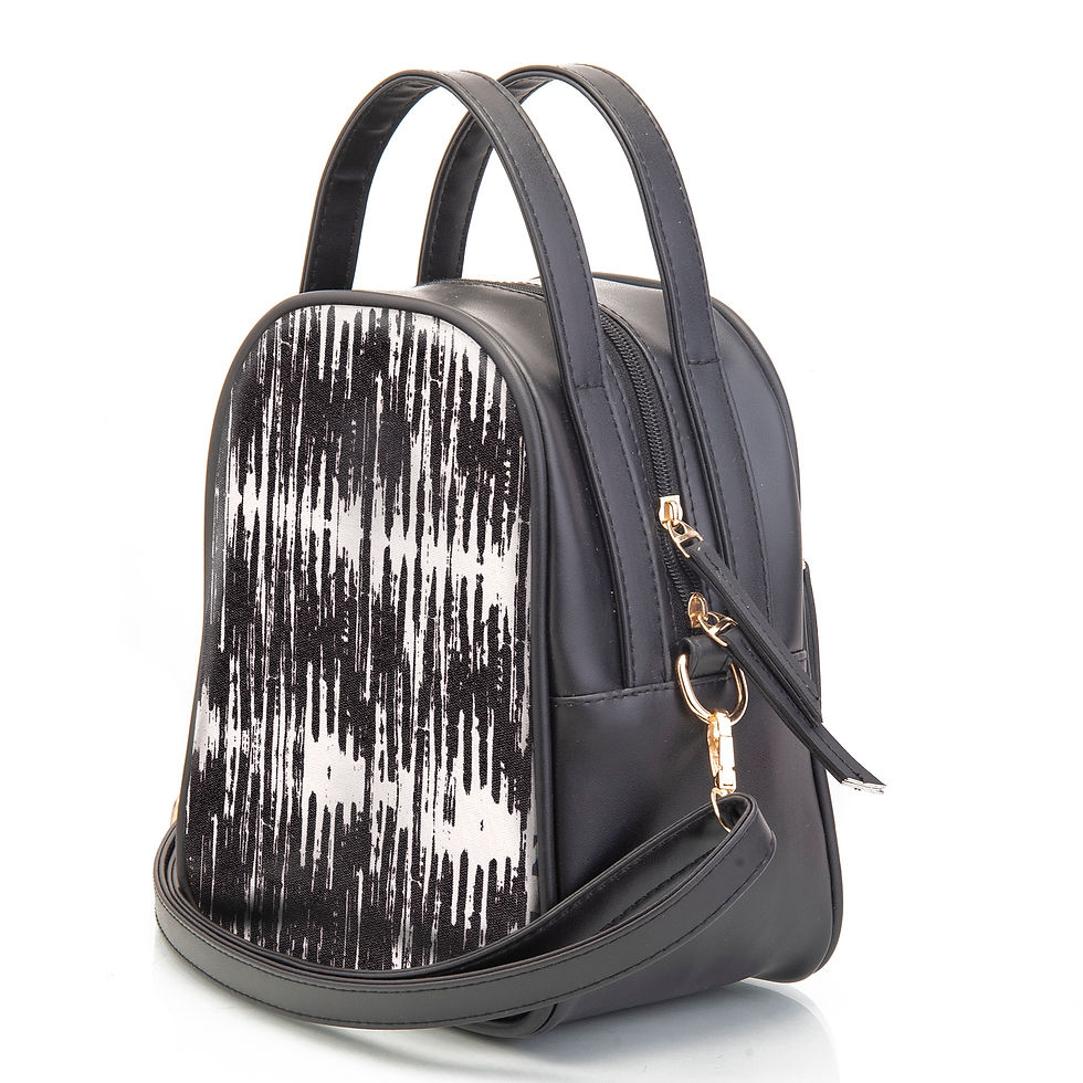 Thumbnail: Top Handle Satchel Handbag for Women-Bamboo Tie Dye