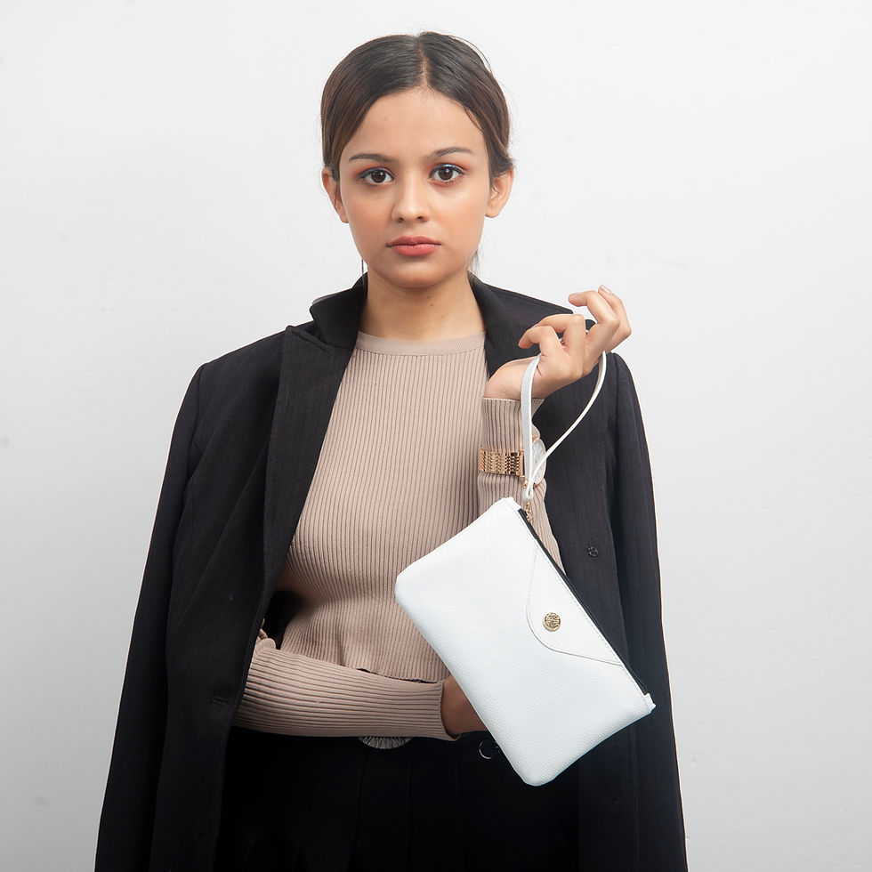 Miniature : Micromucci Faux Leather Wristlet Wallet Clutch