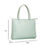 Thumbnail: Women's Tote Bag with Padded  Laptop Compartment- Mint Green