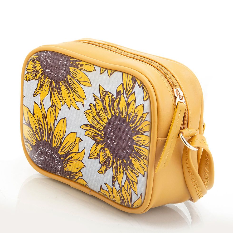 Thumbnail: Women's Classic Boxy Sling Bag/Cross-body Bags-sunflower