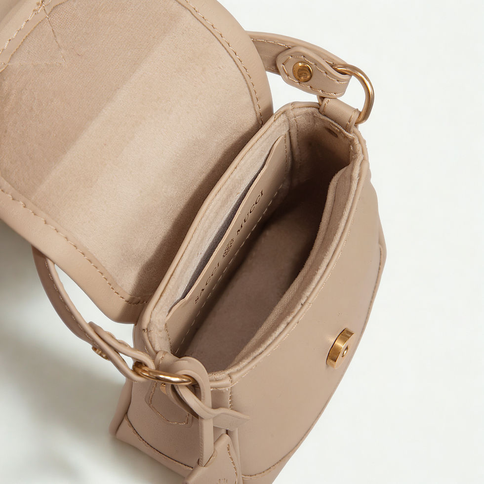 Miniature : Muccina Mini Handbag | Stylish Cell Phone Bag- Taupe