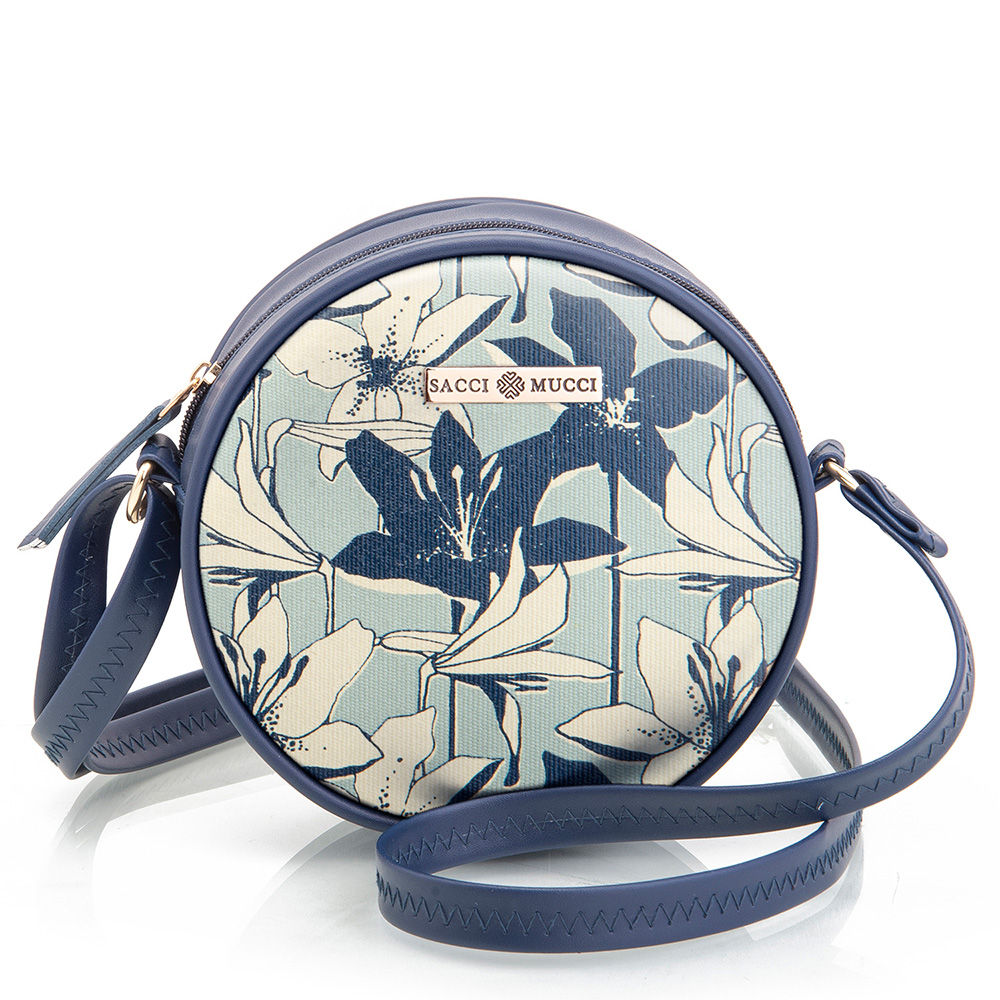 Women's Full Moon Classic Round Sling Bag/Cross-body Bags-Lily Blue
