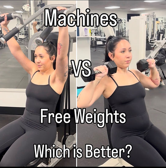 Comparison of machine and free weight training at a gym in Kansas City